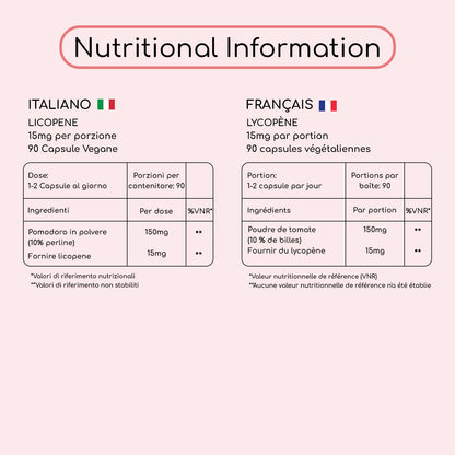 Integratore di licopene + 10% Beadlet 15 mg 