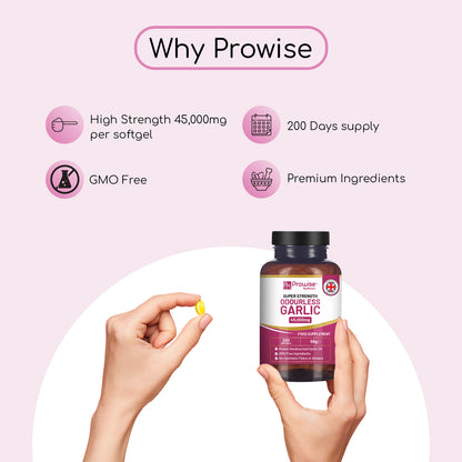 Capsule di aglio 45.000 mg 200 capsule molli 